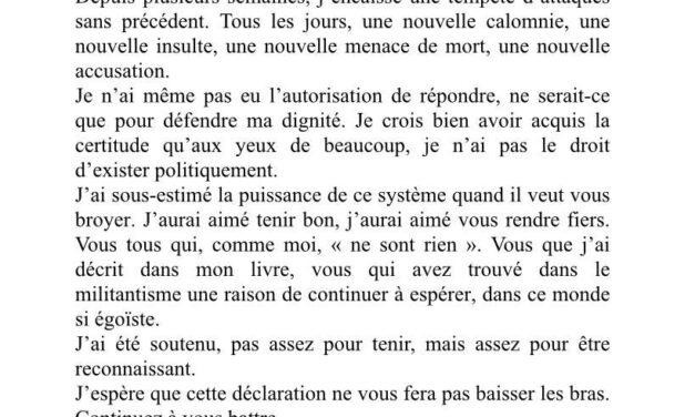 Taha Bouhafs, se retire des législatives